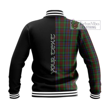 MacDuff Hunting Tartan Baseball Jacket with Family Crest and Half Of Me Style