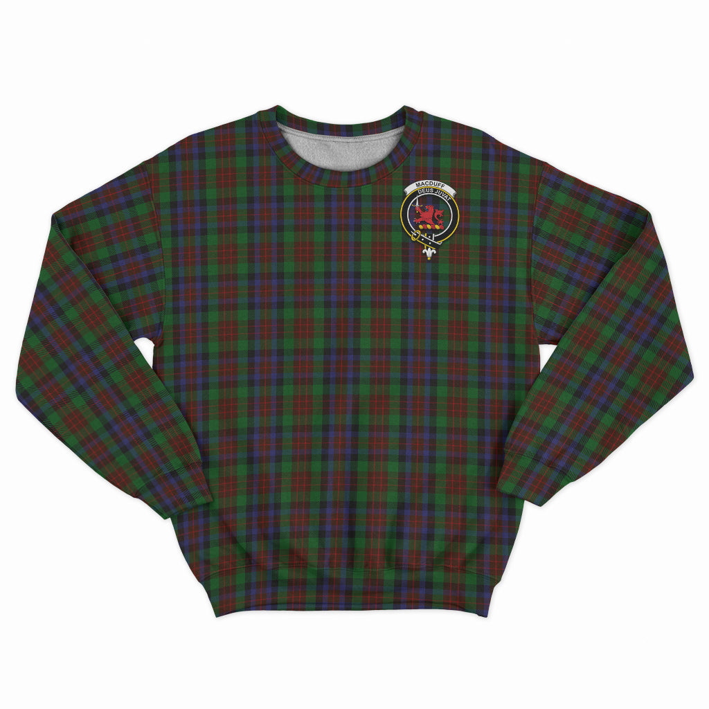 MacDuff Hunting Tartan Sweatshirt with Family Crest - Tartan Vibes Clothing