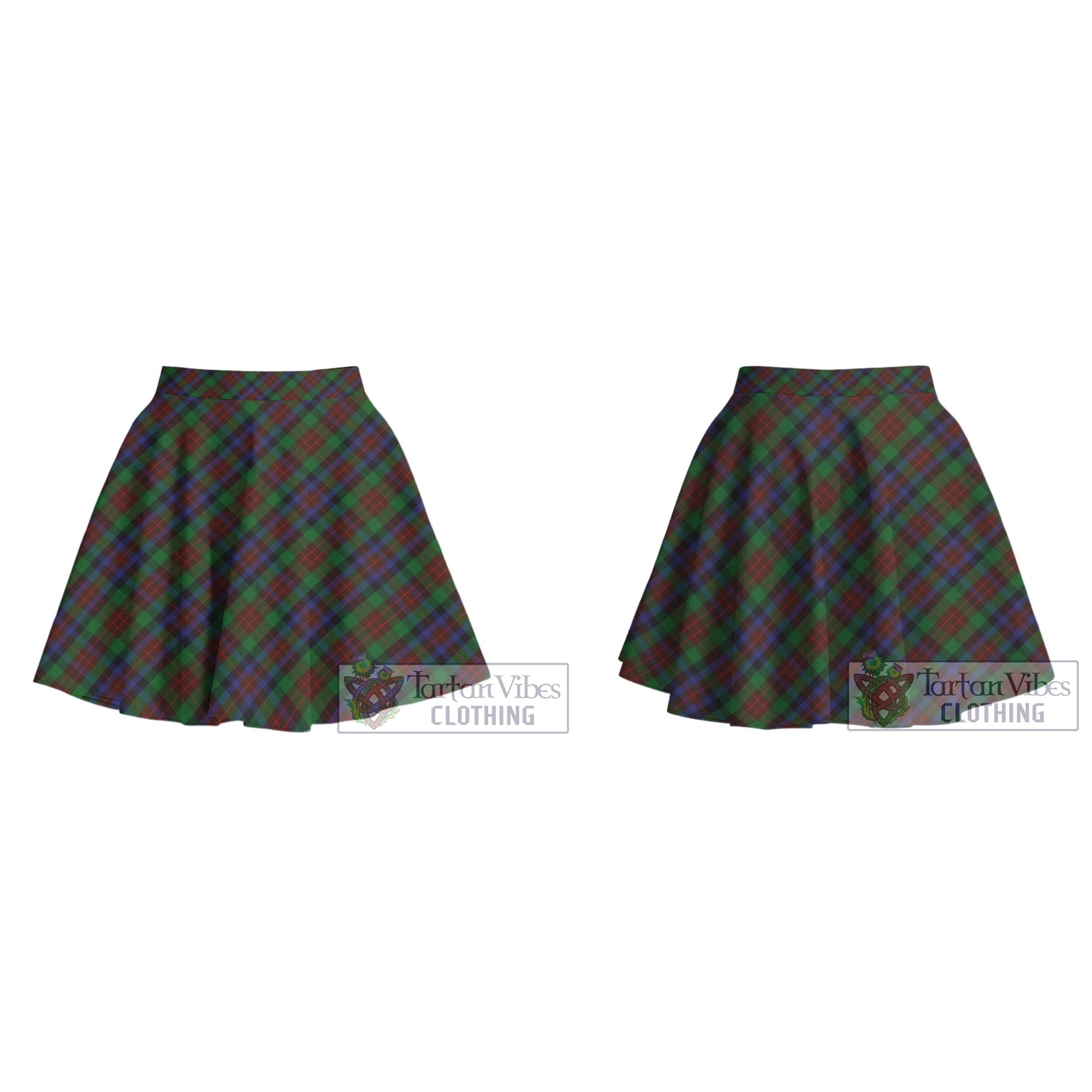 Tartan Vibes Clothing MacDuff Hunting Tartan Women's Plated Mini Skirt