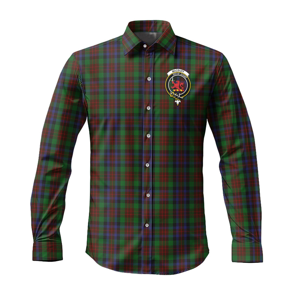 macduff-hunting-tartan-long-sleeve-button-up-shirt-with-family-crest