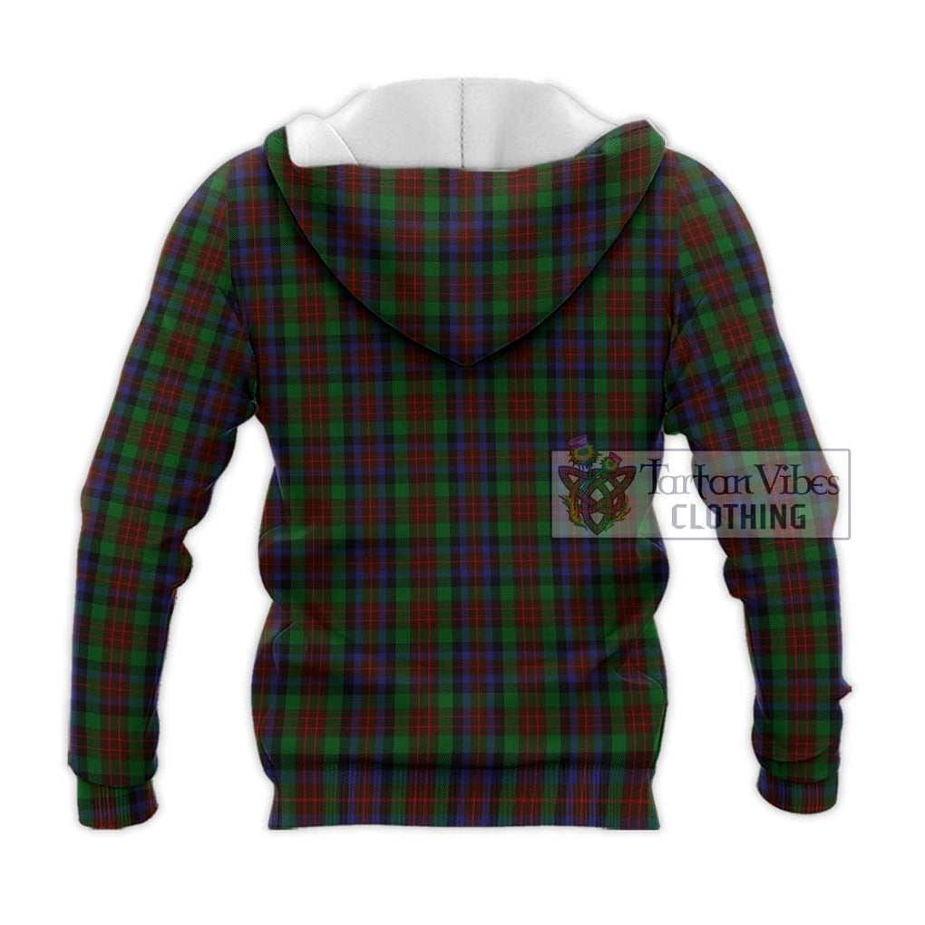 MacDuff Hunting Tartan Knitted Hoodie with Family Crest DNA In Me Style - Tartanvibesclothing Shop