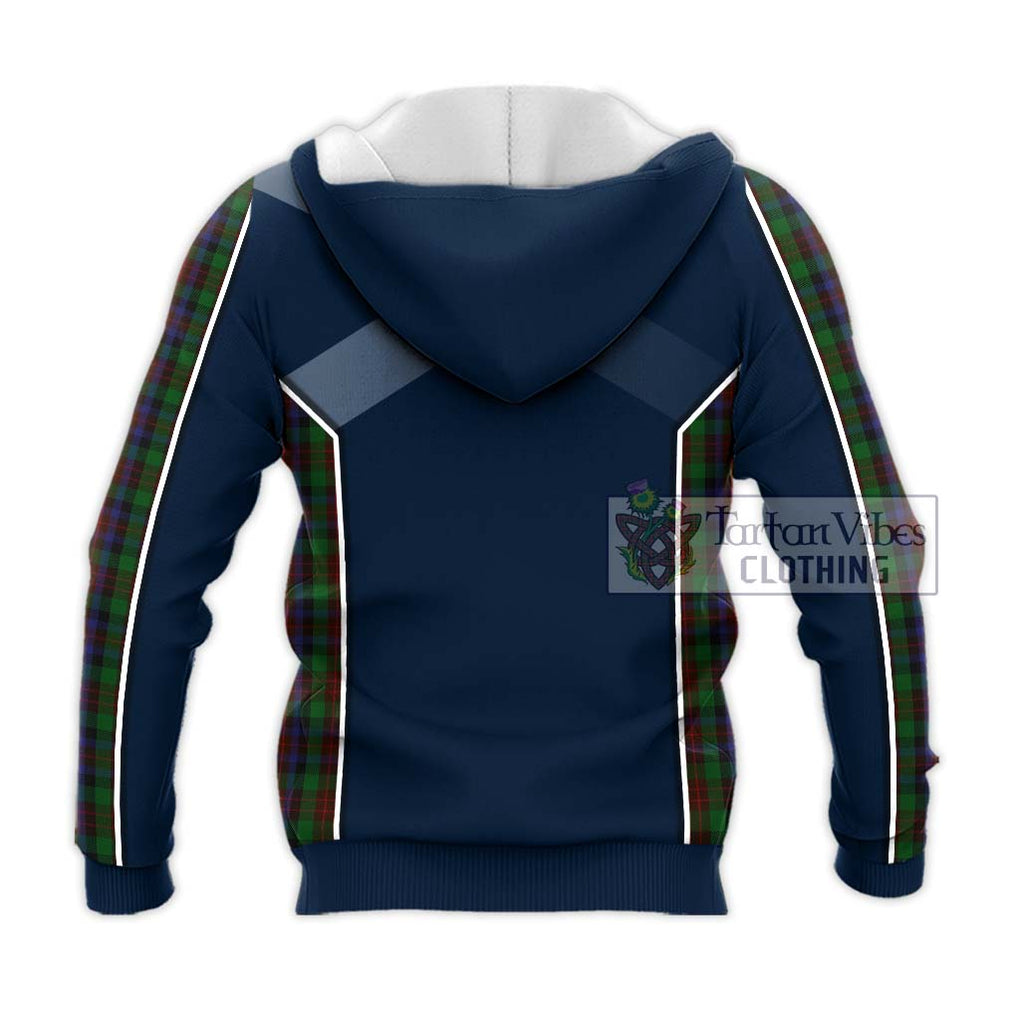 MacDuff Hunting Tartan Knitted Hoodie with Family Crest and Lion Rampant Vibes Sport Style - Tartan Vibes Clothing