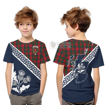 MacDuff (McDuff) Tartan Kid T-Shirt Featuring Thistle and Scotland Map Youth XL Size14 - Tartan Vibes Clothing