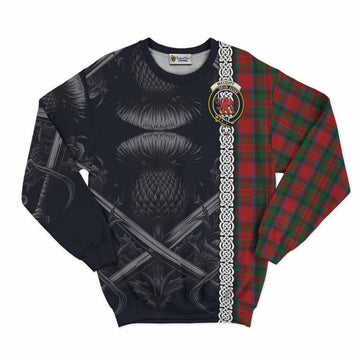 MacDuff (McDuff) Tartan Sweatshirt with Family Crest Cross Sword Thistle Celtic Vibes