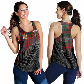 MacDuff (McDuff) Crest Tartan Women's Racerback Tanks with New Zealand Silver Fern Half Style