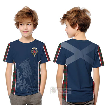 MacDuff (McDuff) Tartan Kid T-Shirt with Family Crest and Scottish Thistle Vibes Sport Style