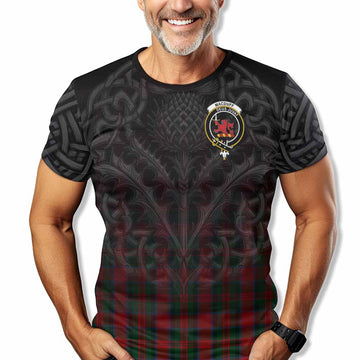 MacDuff (McDuff) Tartan T-Shirt with Family Crest Celtic Thistle Vibes