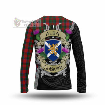 MacDuff (McDuff) Tartan Family Crest Long Sleeve T-Shirt Lion Rampant Royal Thistle Shield Celtic Inspired - Tartan Vibes Clothing