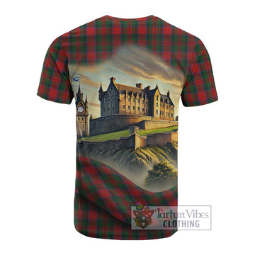 MacDuff (McDuff) Tartan Family Crest Cotton T-shirt with Scottish Ancient Castle Style - Tartan Vibes Clothing