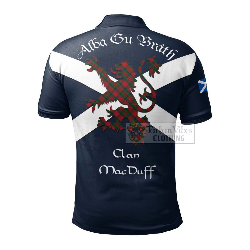 Tartan Vibes Clothing MacDuff (McDuff) Tartan Lion Rampant Polo Shirt – Proudly Display Your Heritage with Alba Gu Brath and Clan Name