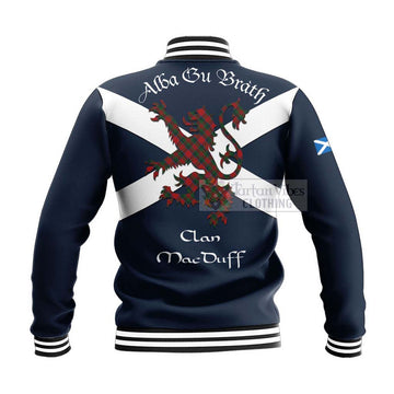 MacDuff (McDuff) Tartan Lion Rampant Baseball Jacket  Proudly Display Your Heritage with Alba Gu Brath and Clan Name