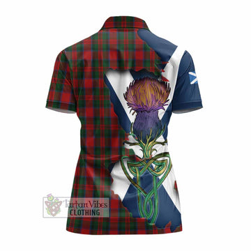 MacDuff (McDuff) Tartan Family Crest Women's Polo Shirt Scottish Thistle Celtic Inspired - Tartan Vibes Clothing