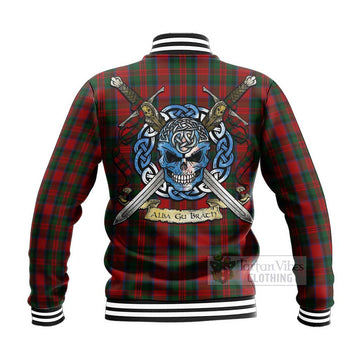 MacDuff (McDuff) Tartan Baseball Jacket with Family Crest Celtic Skull Style