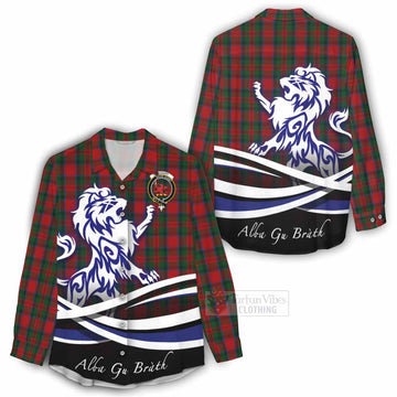 MacDuff (McDuff) Tartan Women's Casual Shirt with Alba Gu Brath Regal Lion Emblem