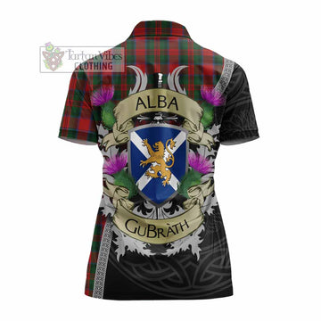 MacDuff (McDuff) Tartan Family Crest Women's Polo Shirt Lion Rampant Royal Thistle Shield Celtic Inspired - Tartan Vibes Clothing