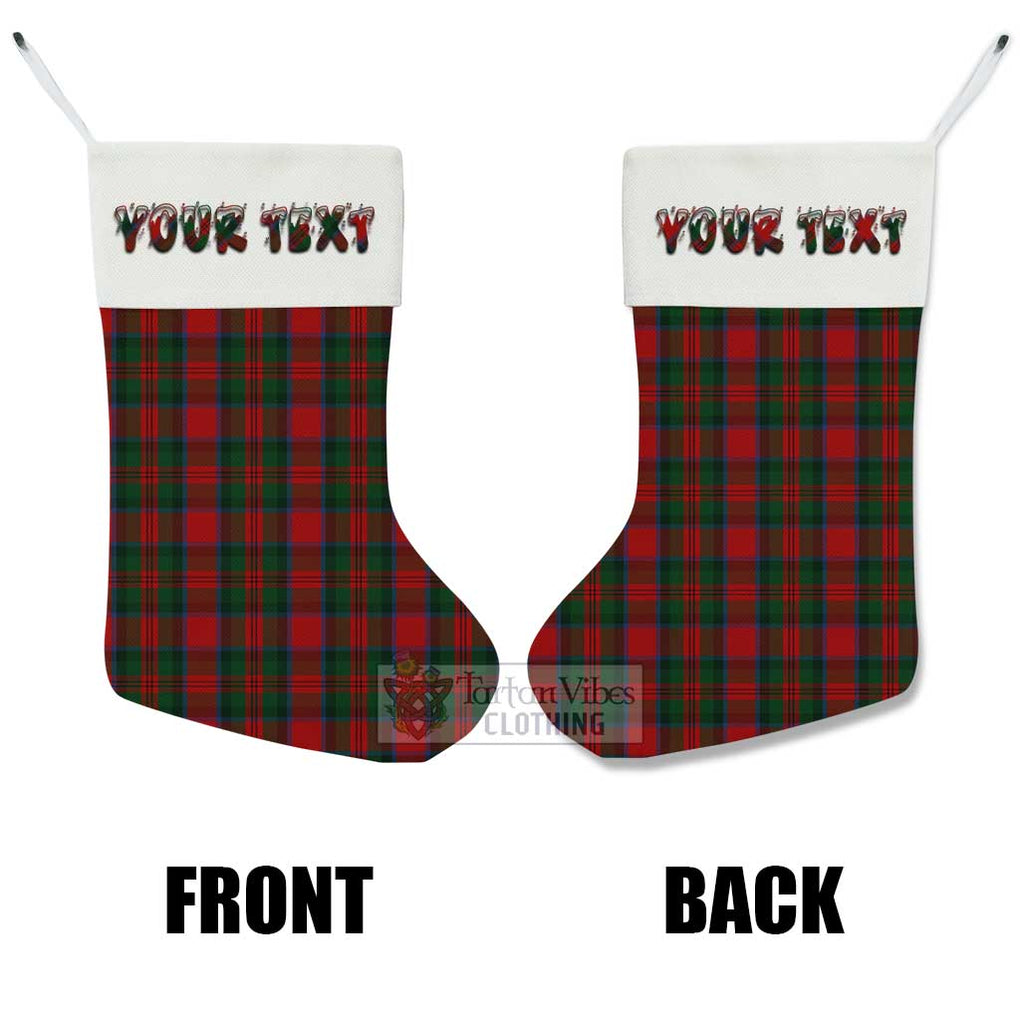 Tartan Vibes Clothing MacDuff (McDuff) Tartan Christmas Stocking with Personalized Text