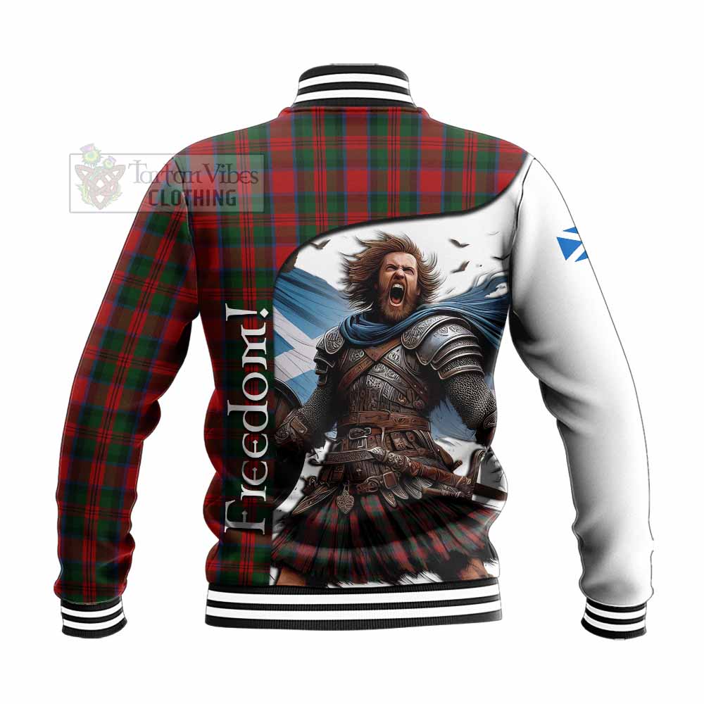 Tartan Vibes Clothing MacDuff (McDuff) Crest Tartan Baseball Jacket Inspired by the Freedom of Scottish Warrior