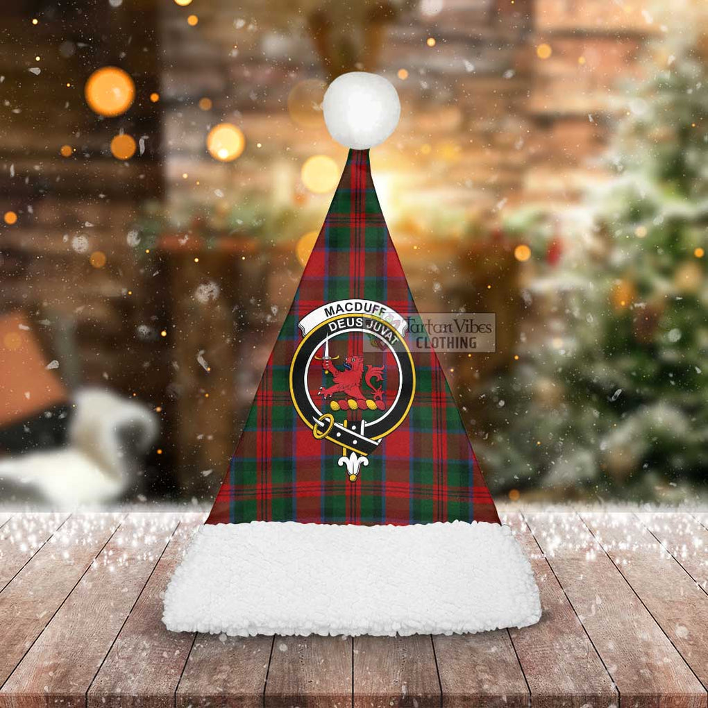 Tartan Vibes Clothing MacDuff (McDuff) Tartan Christmas Santa Hats with Family Crest