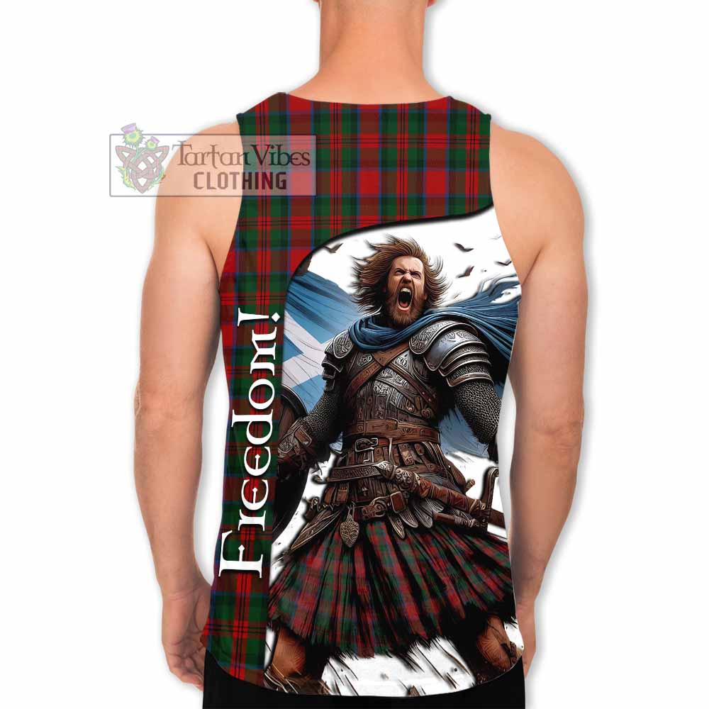 Tartan Vibes Clothing MacDuff (McDuff) Crest Tartan Men's Tank Top Inspired by the Freedom of Scottish Warrior