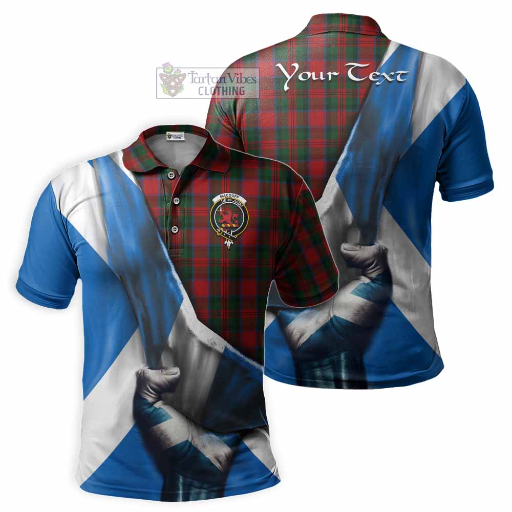 Tartan Vibes Clothing MacDuff (McDuff) Tartan Polo Shirt with Family Crest Scotland Patriotic Style