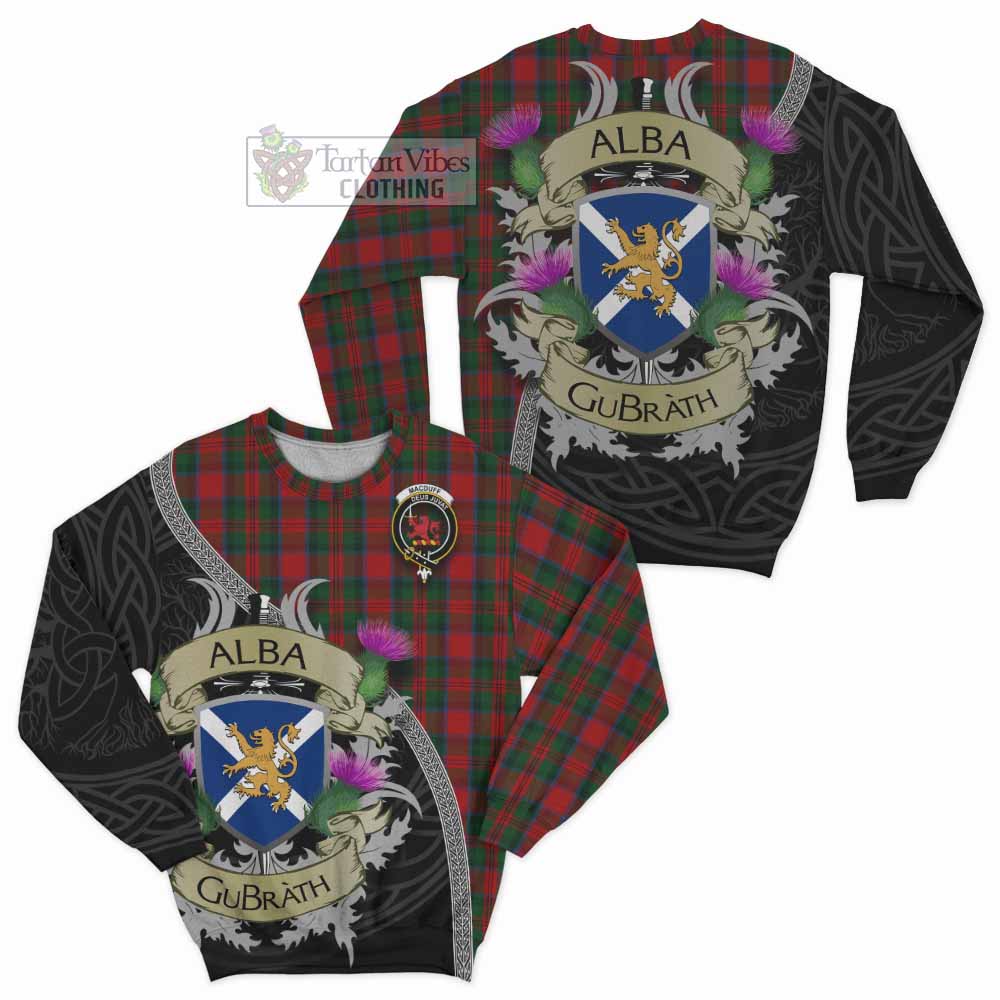 MacDuff (McDuff) Tartan Family Crest Sweatshirt Lion Rampant Royal Thistle Shield Celtic Inspired - Tartan Vibes Clothing