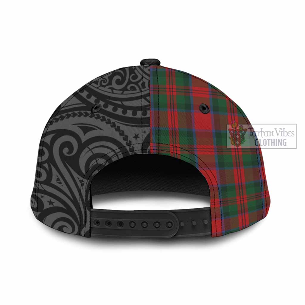 Tartan Vibes Clothing MacDuff (McDuff) Tartan Classic Cap with New Zealand Silver Fern Half Style