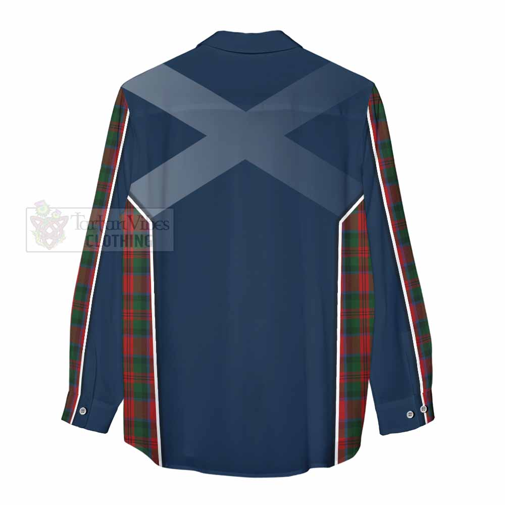 Tartan Vibes Clothing MacDuff (McDuff) Tartan Women's Casual Shirt with Family Crest and Lion Rampant Vibes Sport Style