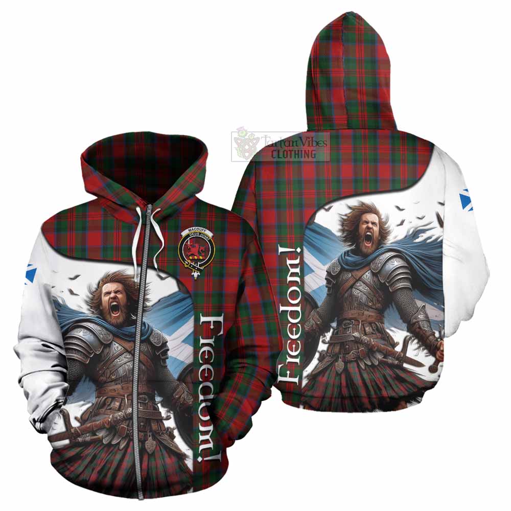 Tartan Vibes Clothing MacDuff (McDuff) Crest Tartan Hoodie Inspired by the Freedom of Scottish Warrior