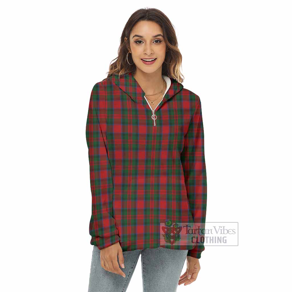 MacDuff (McDuff) Tartan Women's Borg Fleece Hoodie with Half Zip - Tartan Vibes Clothing