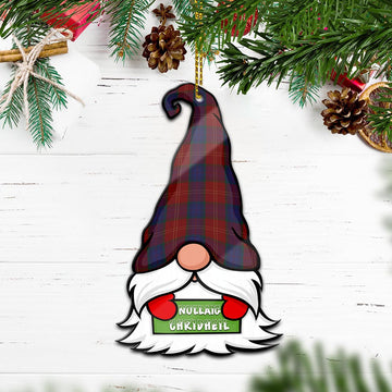 MacEdward (McEdward) Gnome Christmas Ornament with His Tartan Christmas Hat