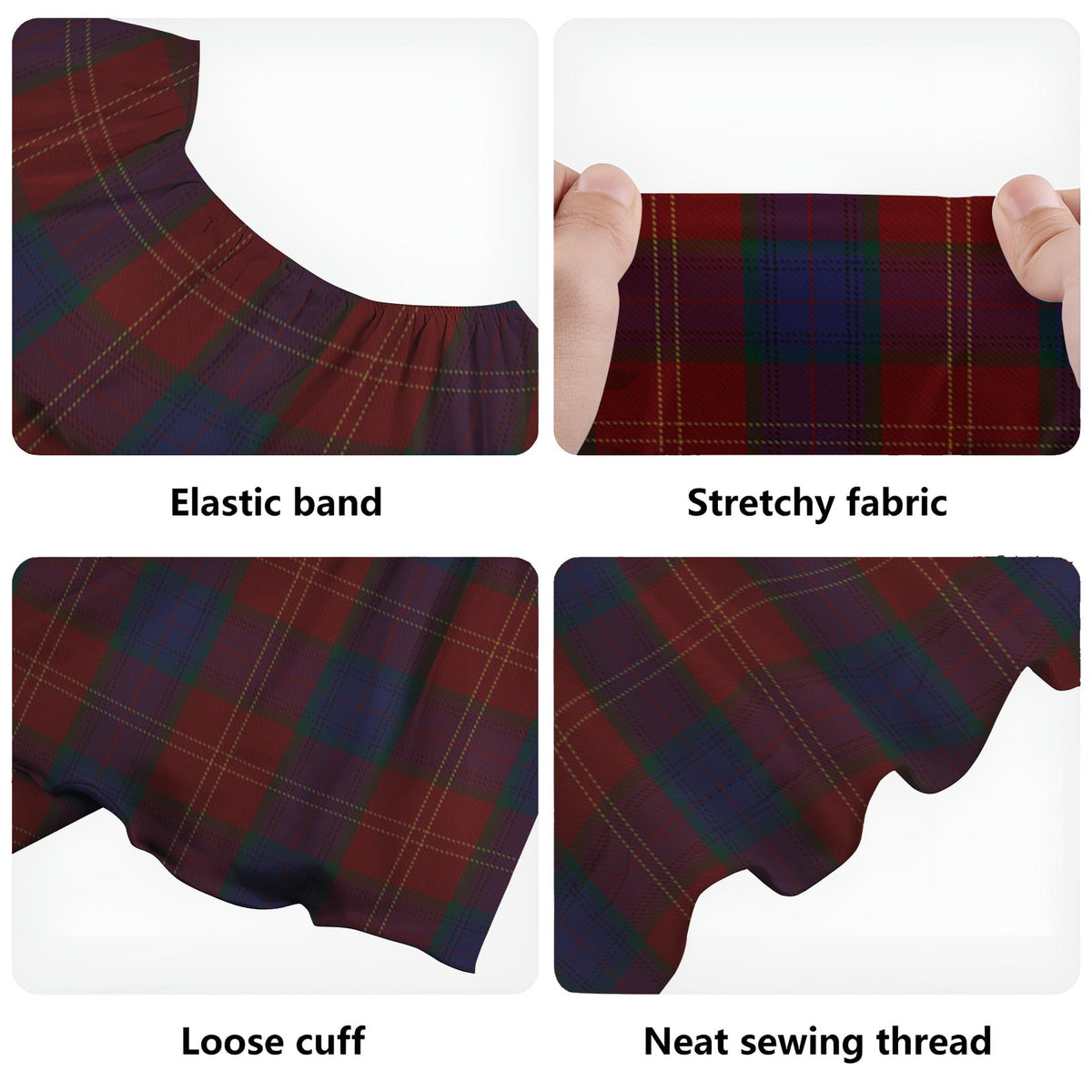 MacEdward (McEdward) Tartan Off Shoulder Long Dress - Tartan Vibes Clothing