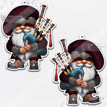 MacEdward (McEdward) Tartan Bagpiper Gnome Christmas Ornament