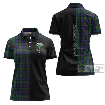 MacEwan (MacEwen) Tartan Women's Polo Shirt with Family Crest and Half Of Me Style