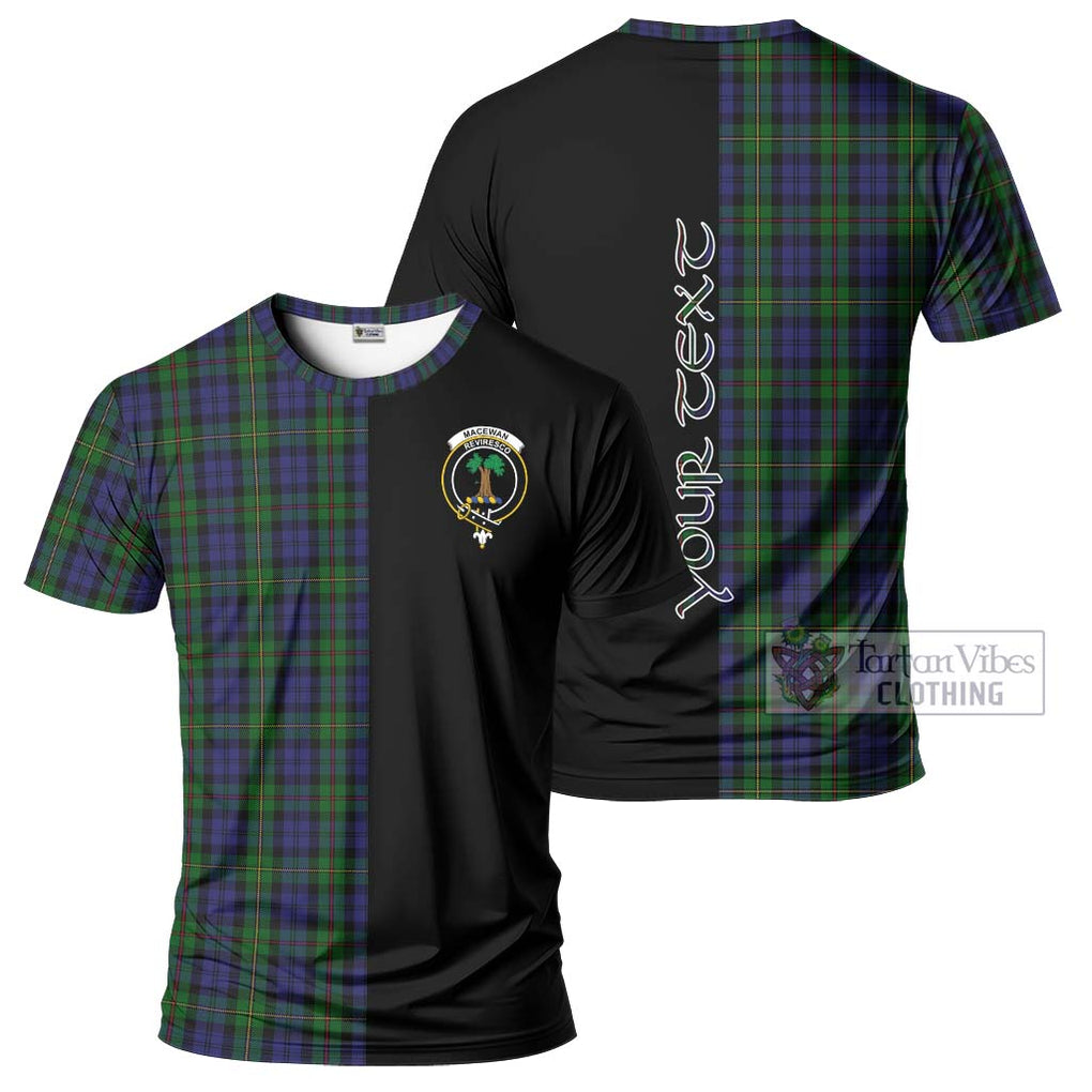 MacEwan (MacEwen) Tartan T-Shirt with Family Crest and Half Of Me Style Kid's Shirt - Tartanvibesclothing Shop