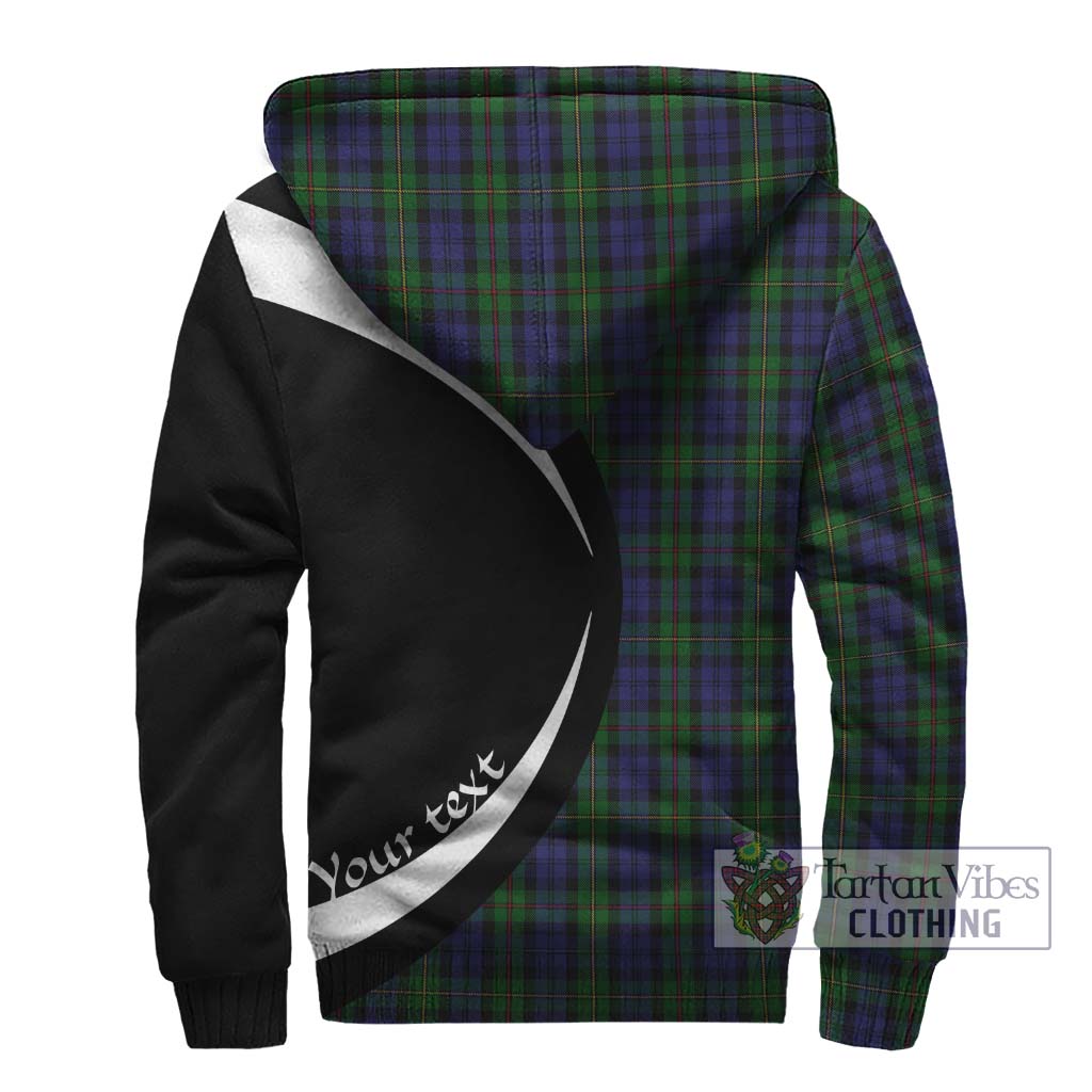 MacEwan (MacEwen) Tartan Sherpa Hoodie with Family Crest Circle Style - Tartan Vibes Clothing