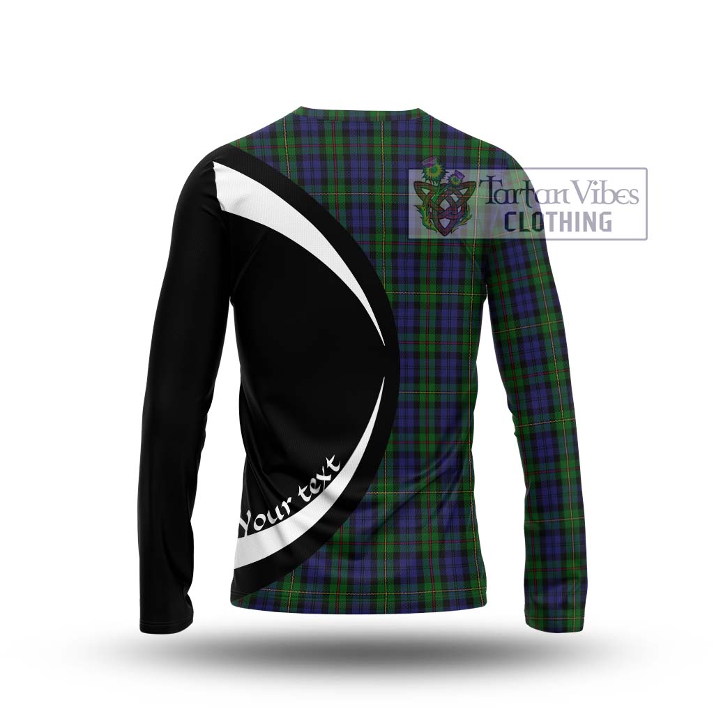 MacEwan (MacEwen) Tartan Long Sleeve T-Shirt with Family Crest Circle Style - Tartan Vibes Clothing