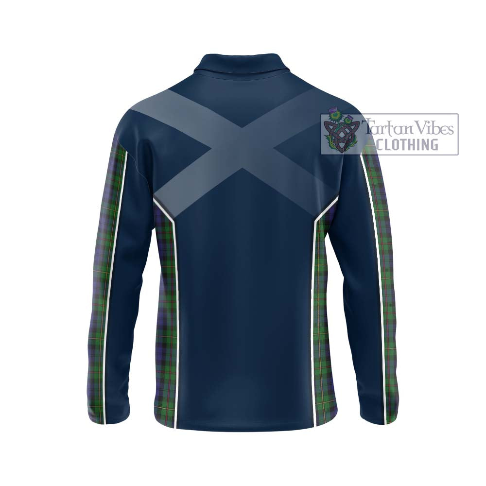 MacEwan (MacEwen) Tartan Long Sleeve Polo Shirt with Family Crest and Lion Rampant Vibes Sport Style - Tartan Vibes Clothing