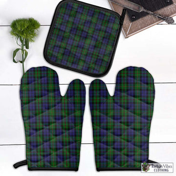 MacEwan (MacEwen) Tartan Combo Oven Mitt & Pot-Holder Black - Tartan Vibes Clothing