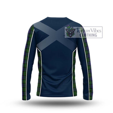 MacEwan (MacEwen) Tartan Long Sleeve T-Shirt with Family Crest and Lion Rampant Vibes Sport Style