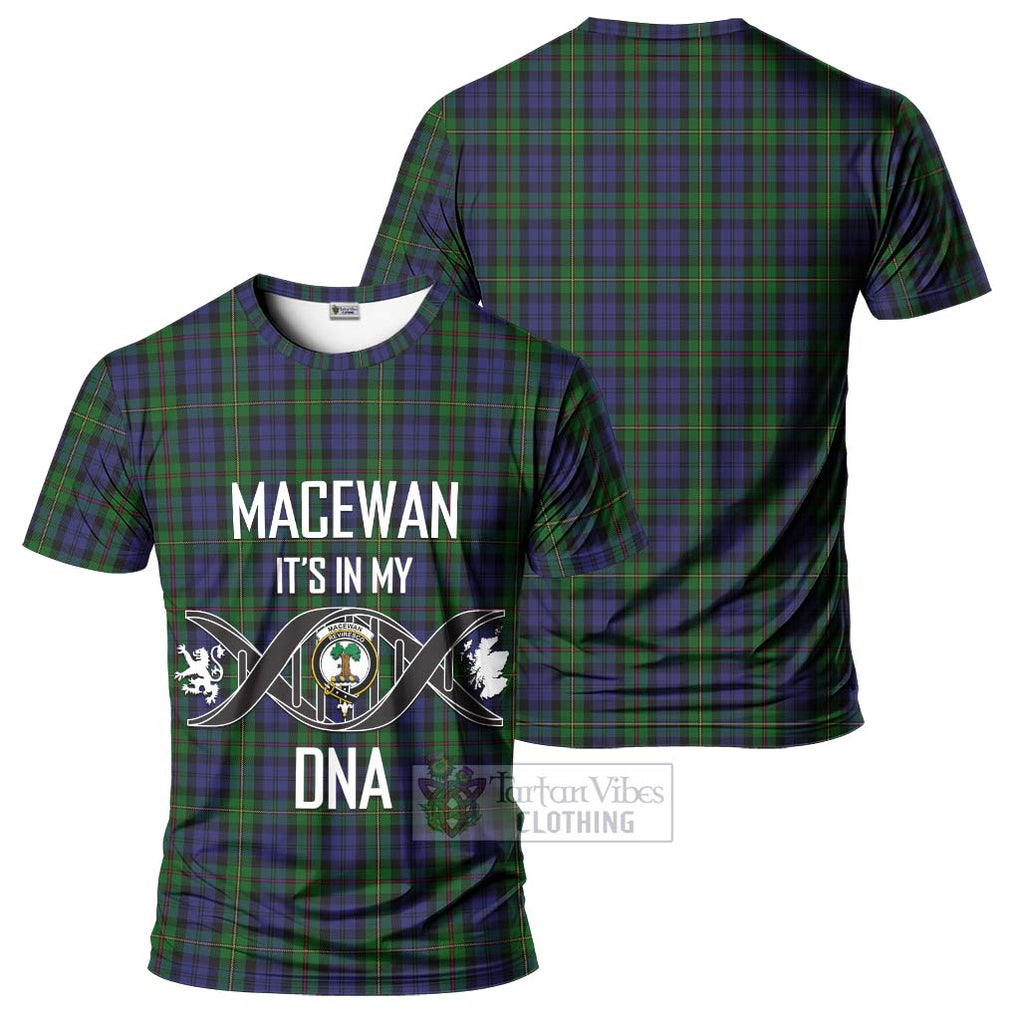 MacEwan (MacEwen) Tartan T-Shirt with Family Crest DNA In Me Style - Tartan Vibes Clothing