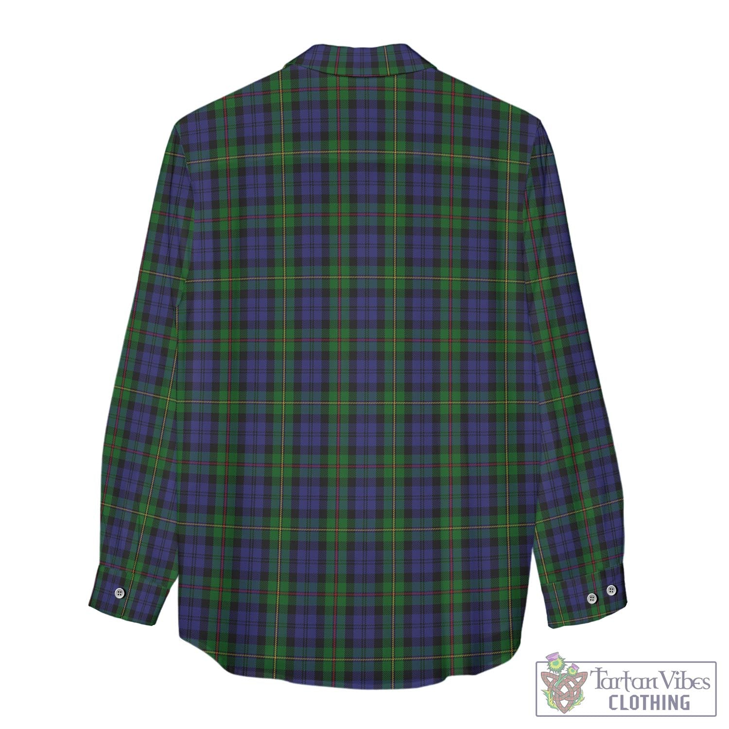 Tartan Vibes Clothing MacEwan Tartan Womens Casual Shirt with Family Crest