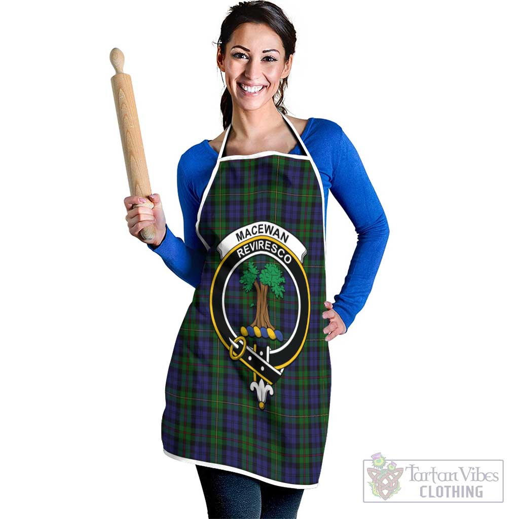 MacEwan (MacEwen) Tartan Apron with Family Crest White - Tartan Vibes Clothing