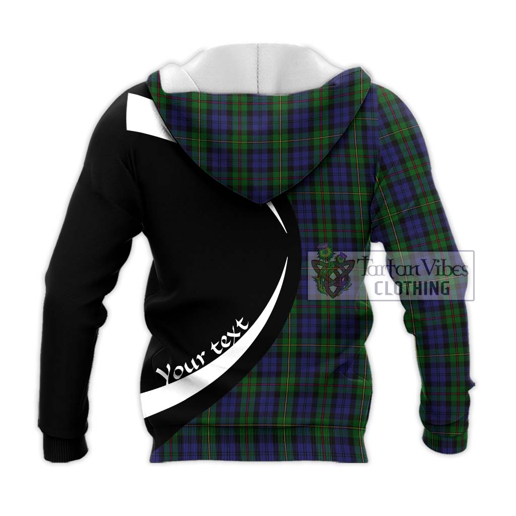 MacEwan (MacEwen) Tartan Knitted Hoodie with Family Crest Circle Style - Tartan Vibes Clothing