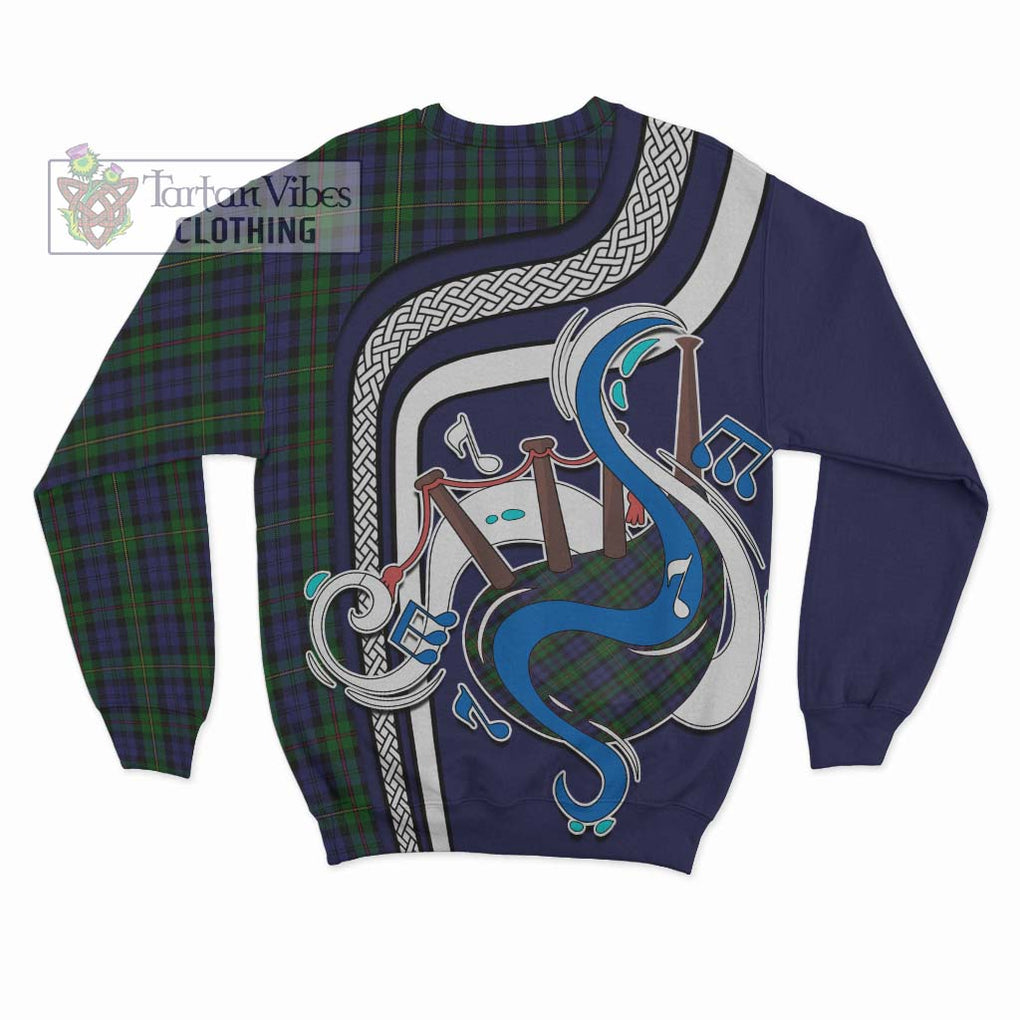 Tartan Vibes Clothing MacEwan Tartan Sweatshirt with Epic Bagpipe Style