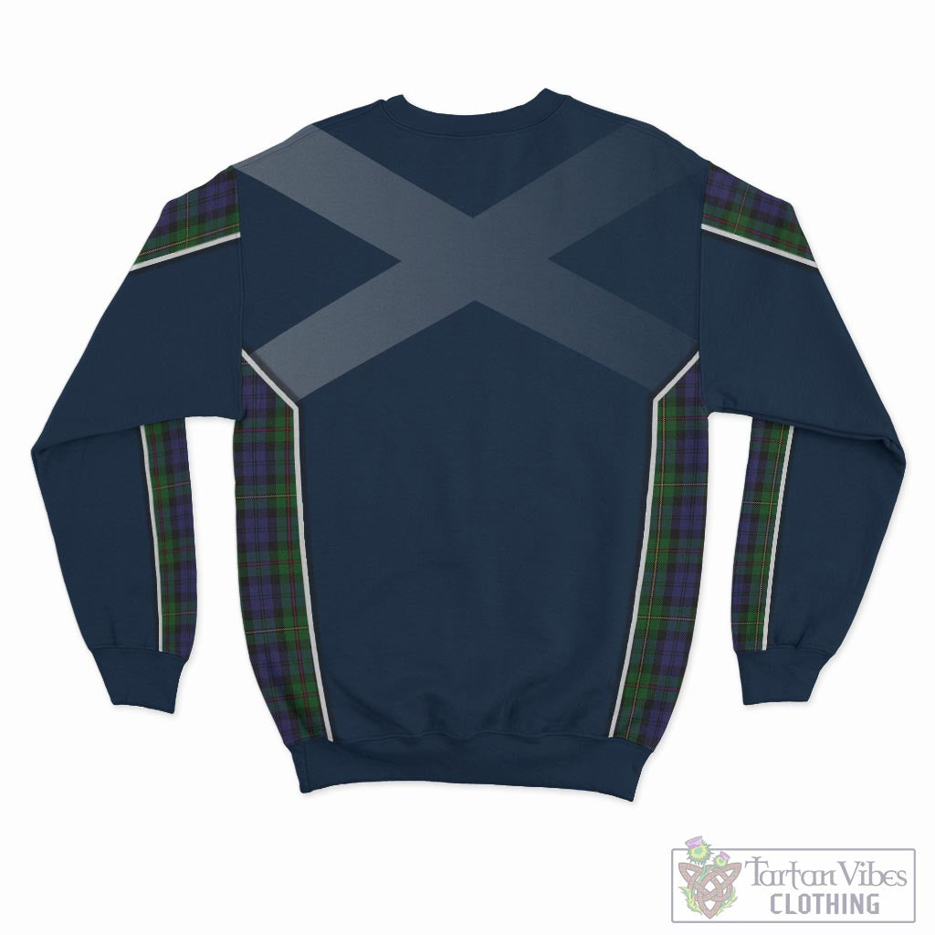 Tartan Vibes Clothing MacEwan Tartan Sweatshirt with Family Crest and Scottish Thistle Vibes Sport Style