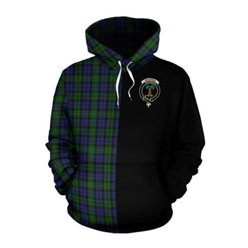 MacEwan (MacEwen) Tartan Cotton Hoodie with Family Crest and Half Of Me Style