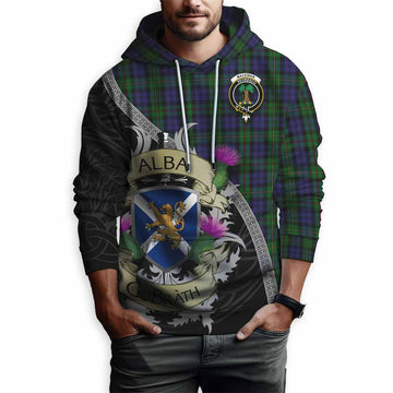 MacEwan (MacEwen) Tartan Family Crest Hoodie Lion Rampant Royal Thistle Shield Celtic Inspired Pullover Hoodie - Tartan Vibes Clothing
