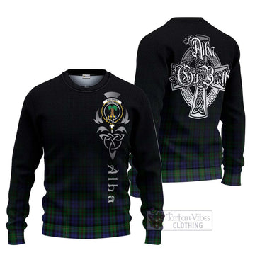 MacEwan (MacEwen) Tartan Ugly Sweater Featuring Alba Gu Brath Family Crest Celtic Inspired