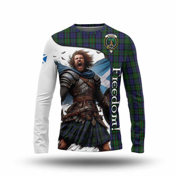 MacEwan (MacEwen) Crest Tartan Long Sleeve T-Shirt Inspired by the Freedom of Scottish Warrior