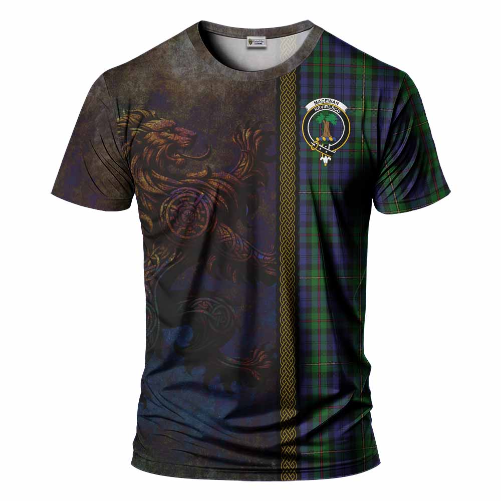 MacEwan (MacEwen) Tartan Family Crest T-Shirt Alba Gu Brath Be Brave Lion Ancient Style Kid's Shirt - Tartan Vibes Clothing